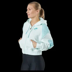 Sale Nike Air Women's Full-zip Flee Barely Green/light Dew/washed Blå