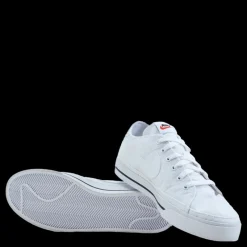 Nike Court Legacy Canvas Men's White/white-black Vit Sale