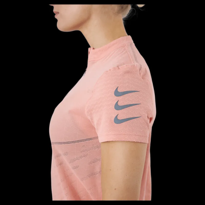 Nike Dri-fit Adv Run Division Lt Madder Root/black Rosa