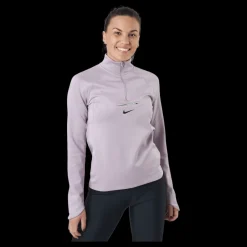 Sale Nike Dri-fit Element Women's T Plum Fog/lime Glow/black Lila