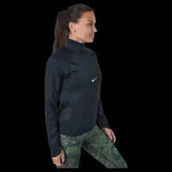 Hot Nike Dri-fit Element Women's T Black/dk Smoke Grey/white Blå