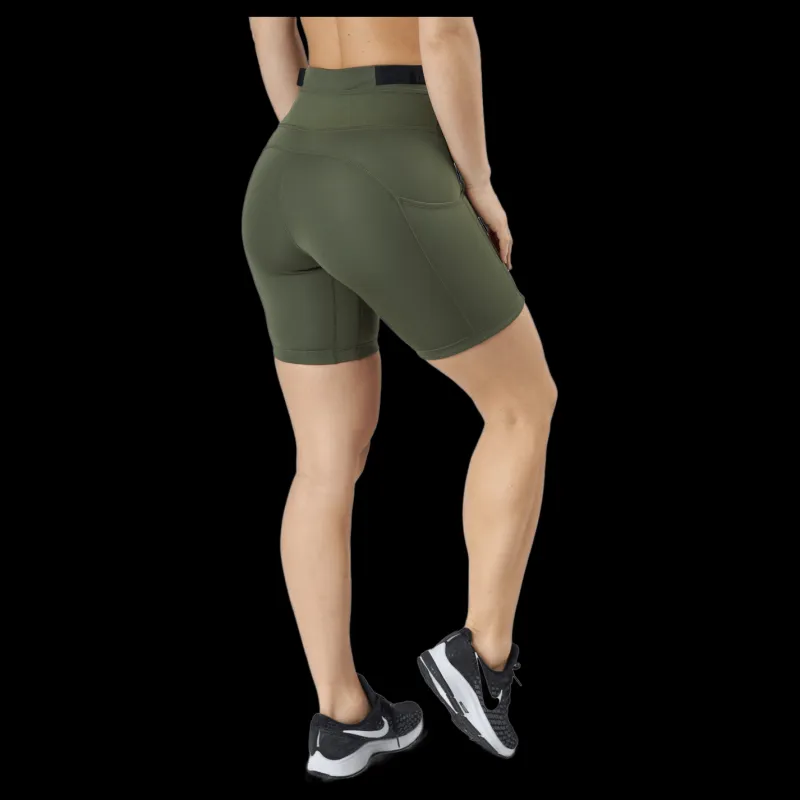 Nike Dri-fit Epic Luxe Women's Medium Olive/black/medium Oliv Grön Hot