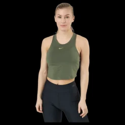 Outlet Nike Dri-fit One Luxe Women's Medium Olive/metallic Gold Grön