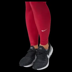 Nike Dri-fit One Women's Mid-r Mystic Hibiscus/white Röd Clearance