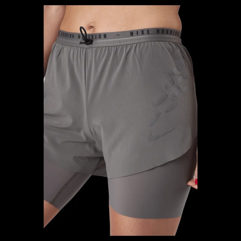 Discount Nike Dri-fit Run Division Wome Cave Stone/cave Stone/black Grå