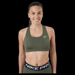 Nike Dri-fit Swoosh Women's Me Medium Olive/white Svart Clearance
