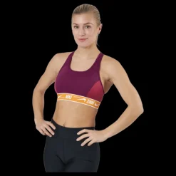 Online Nike Dri-fit Swoosh Women's Me Sangria/light Curry/white Röd