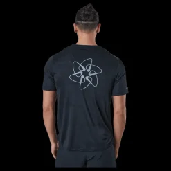 New Nike Dri-fit Uv Run Division M Black/reflective Silv Svart