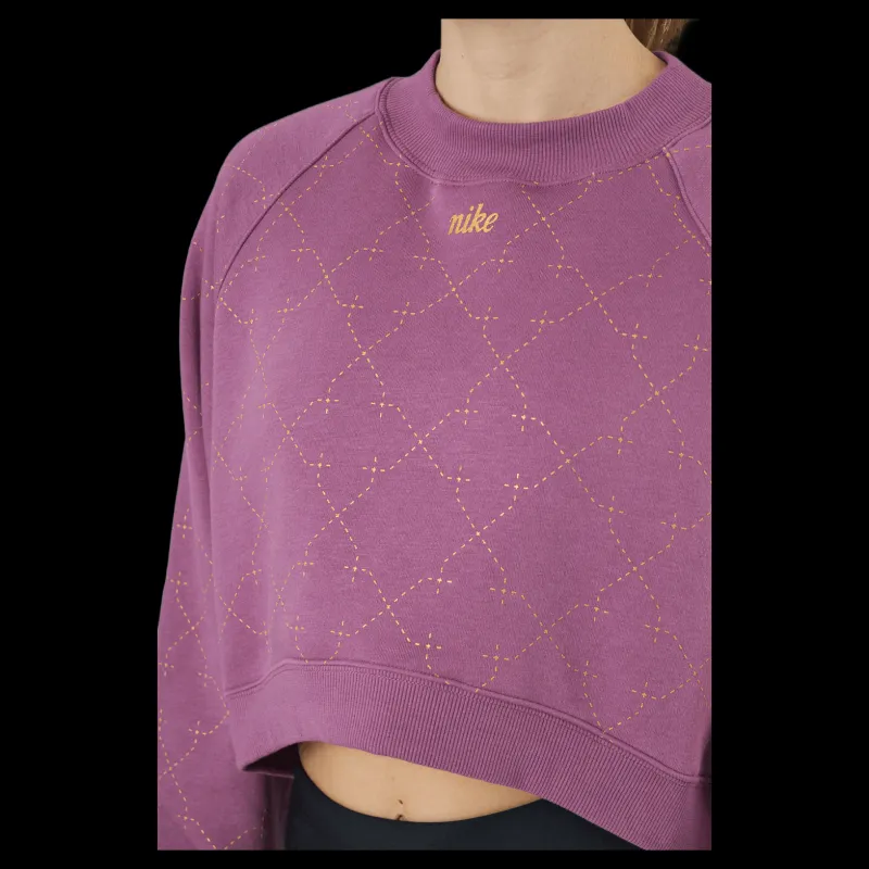 Best Nike Dri-fit Women's Novelty F Light Bordeaux/metallic Gold Lila