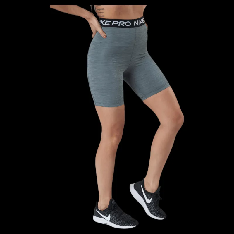 Hot Nike Pro 365 Women's High-Rise 7" Shorts SMOKE GREY/HTR/BLACK/BLACK Grå