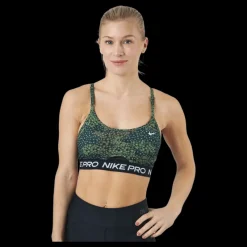 Nike Pro Dri-fit Indy Women's Treeline/black/black/white Svart och Vit Outlet
