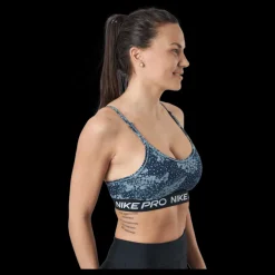 Sale Nike Pro Dri-fit Indy Women's Aviator Grey/black/black/white Svart, Grå och Vit