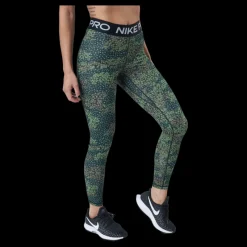 Nike Pro Dri-fit Women's Print Treeline/black/white Flerfärgad