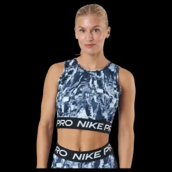 Nike Pro Dri-fit Women's Print Black/black Svart