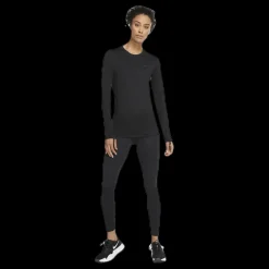 Best Nike Pro Therma Crew Black/Grey Svart