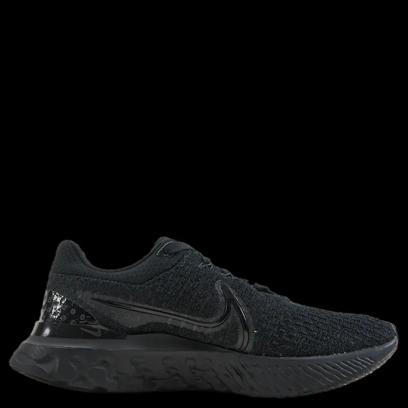 Nike React Infinity Run Flykni Black/black Svart
