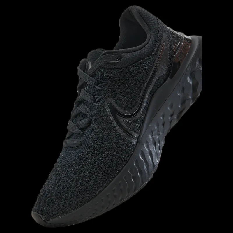 Nike React Infinity Run Flykni Black/black Svart