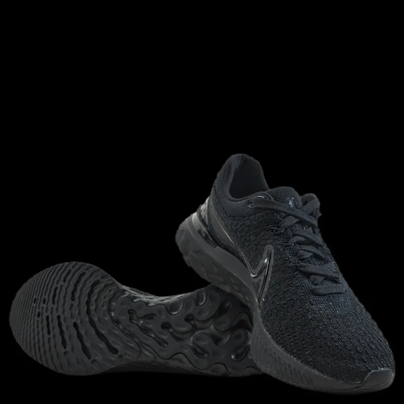 Nike React Infinity Run Flykni Black/black Svart