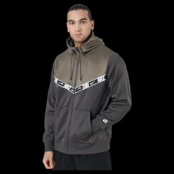 Best Nike Sportswear Men's Full-zip Medium Ash/olive Grey/white Grå