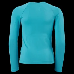Clearance Nike Swim Nike Swoosh Long Sleeve Hydro Aquamarine Blå