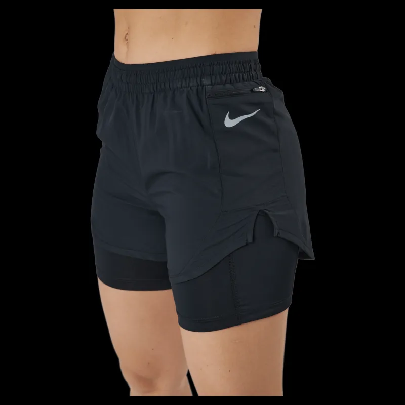 Nike Tempo Luxe Women's 2-in-1 Black/black/reflective Silv Svart