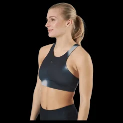New Nike Yoga Dri-fit Swoosh Women Dk Smoke Grey/iron Grey Svart