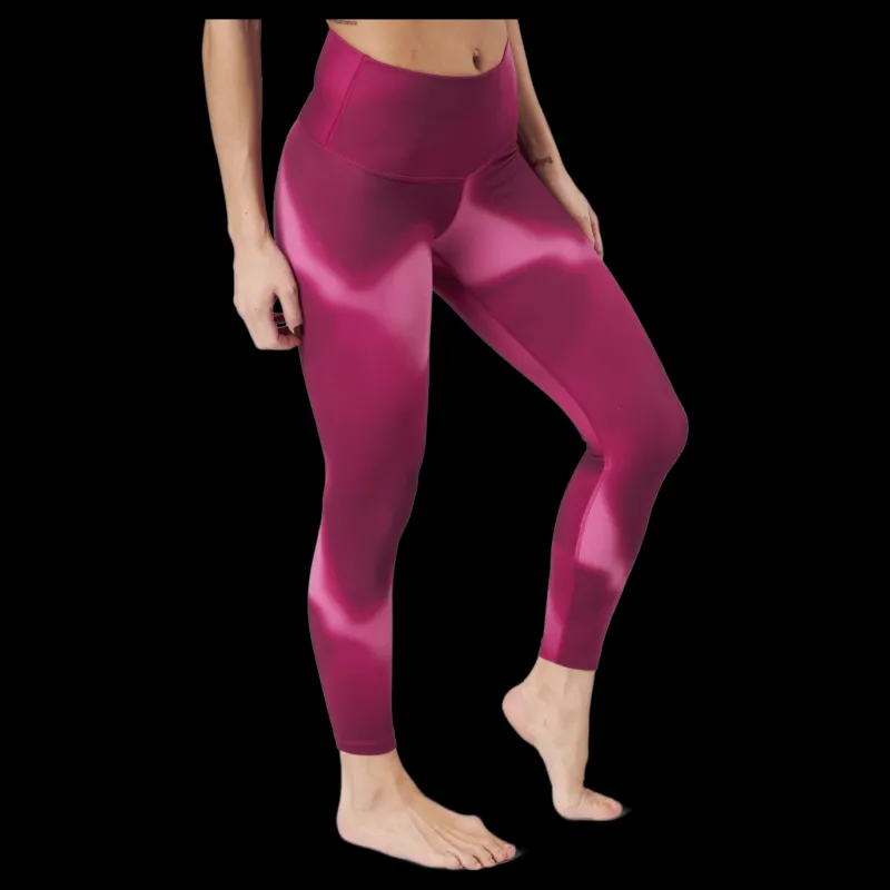 New Nike Yoga Dri-fit Women's 7/8 Cosmic Fuchsia/iron Grey Rosa