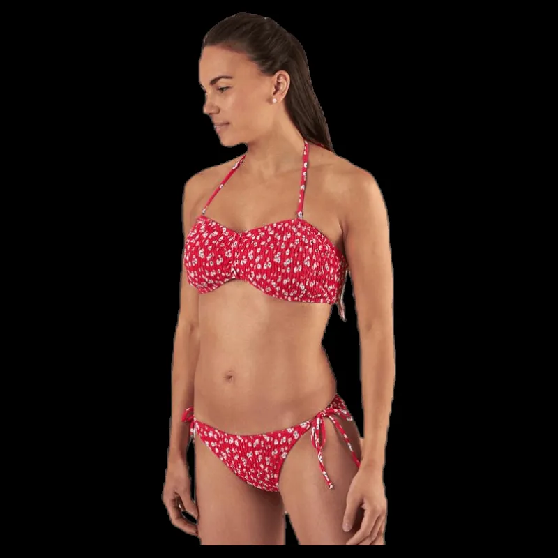 Pieces Nikita Bikini Bandeau Red Röd Online