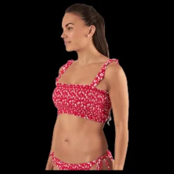 Pieces Nikita Bikini Bra Top Red Röd Outlet