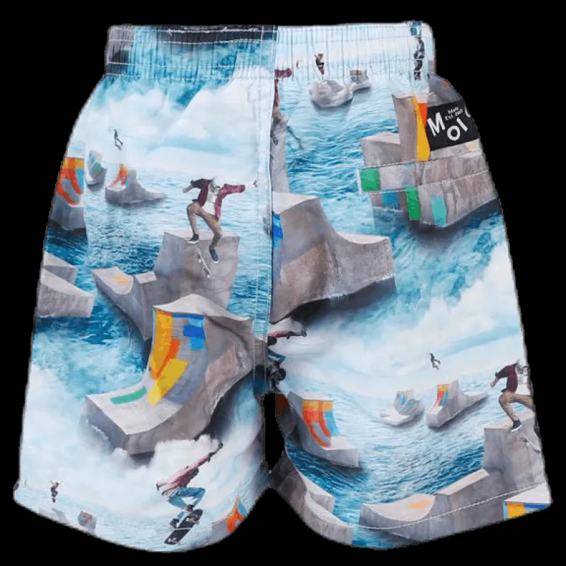 Discount Molo Niko Swim Shorts Blue Blå
