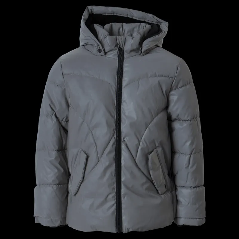 Name It Nkfmaya Reflective Jacket Frost Gray Grå Best