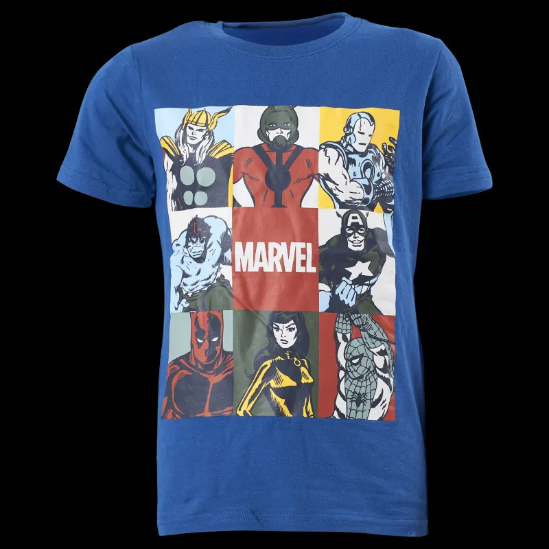 Name It Nkmarthur Marvel Ss Top Mar Nouvean Navy Blå