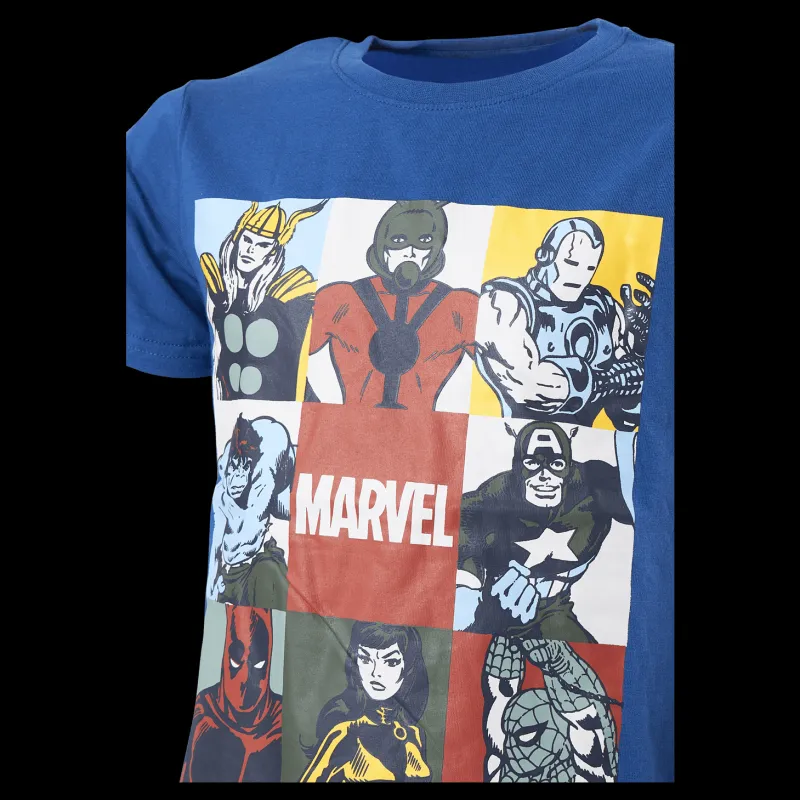 Name It Nkmarthur Marvel Ss Top Mar Nouvean Navy Blå