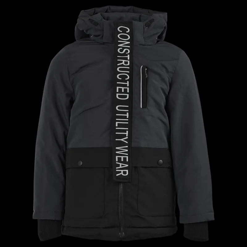 Clearance Name It Nkmmander Parka Jacket Black Svart
