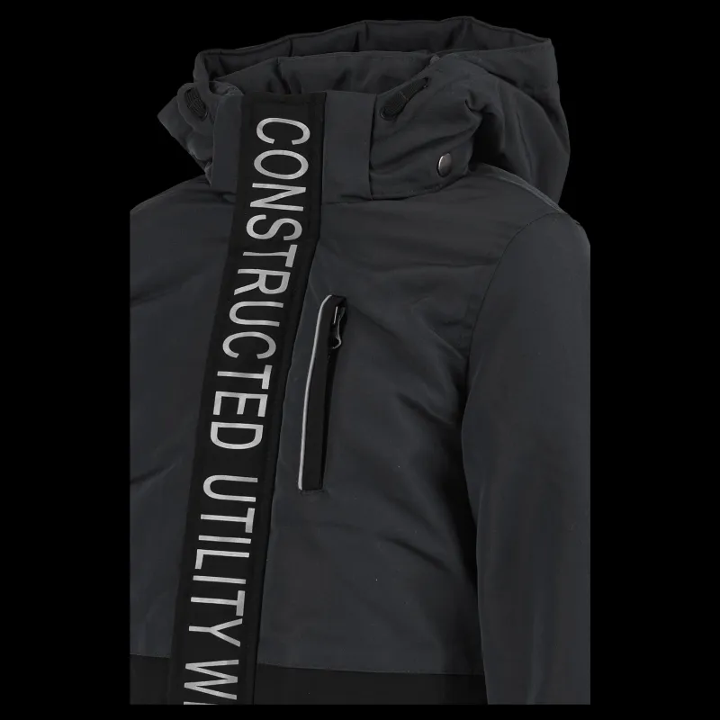 Clearance Name It Nkmmander Parka Jacket Black Svart
