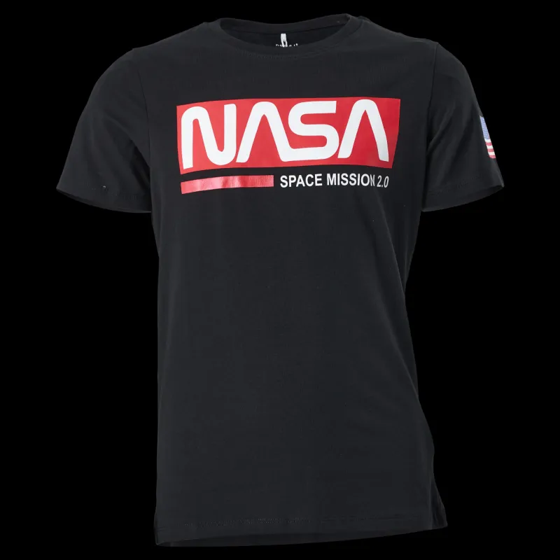 New Name It Nkmnasa Acton Ss Top Box Nas Black Svart