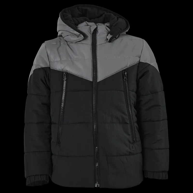 Clearance Name It Nknmelvin Reflective Puffer Ja Black Svart