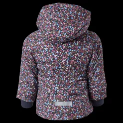 Hot Name It Nmfmaxi Jacket Petit Flower1 Odyssey Gray Flerfärgad