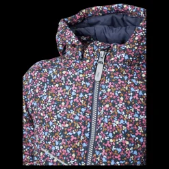 Hot Name It Nmfmaxi Jacket Petit Flower1 Odyssey Gray Flerfärgad