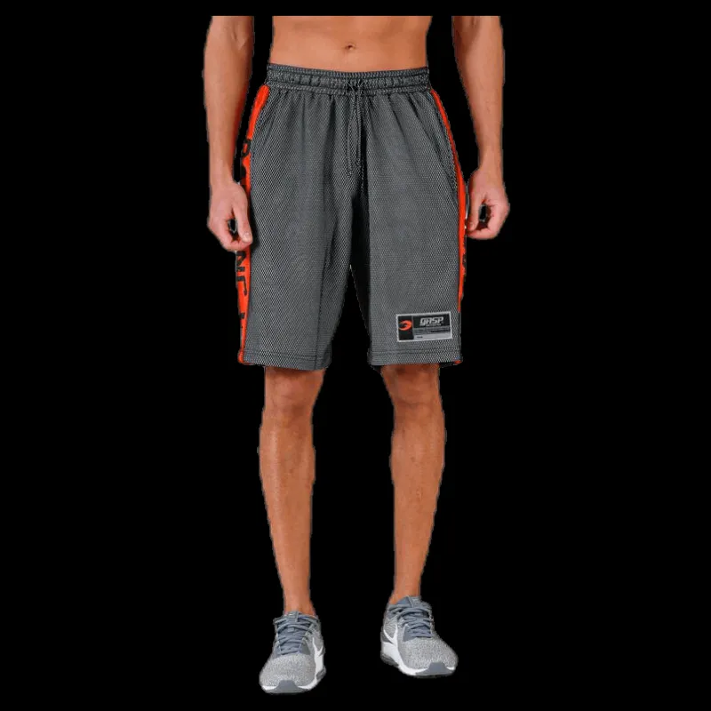 Sale GASP No1 mesh shorts Orange/Black Orange och Svart
