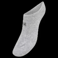 Hot Norfolk No Show Socks - Leo 2-Pack Grey Grå
