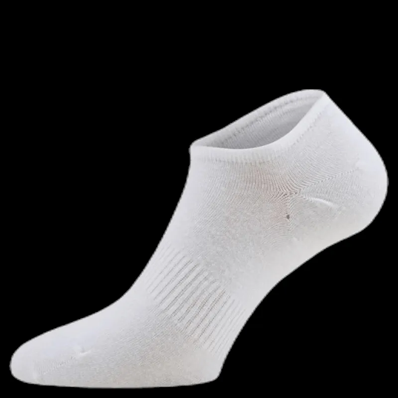 Norfolk No Show Socks - Leo 2-Pack White Vit Outlet