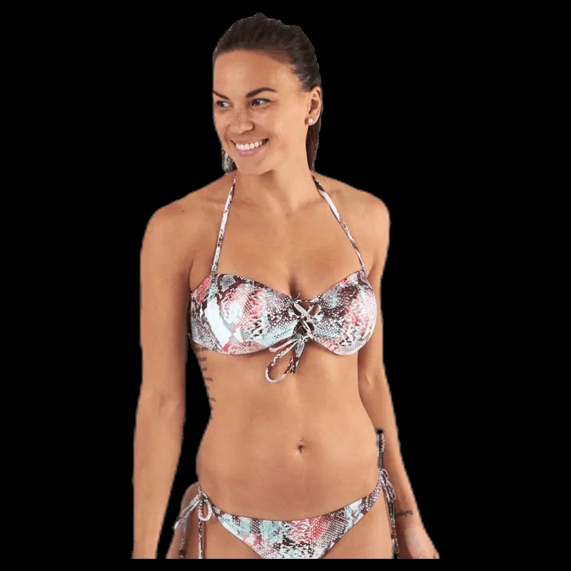 Pieces Noelle Bikini Bandeau Beige