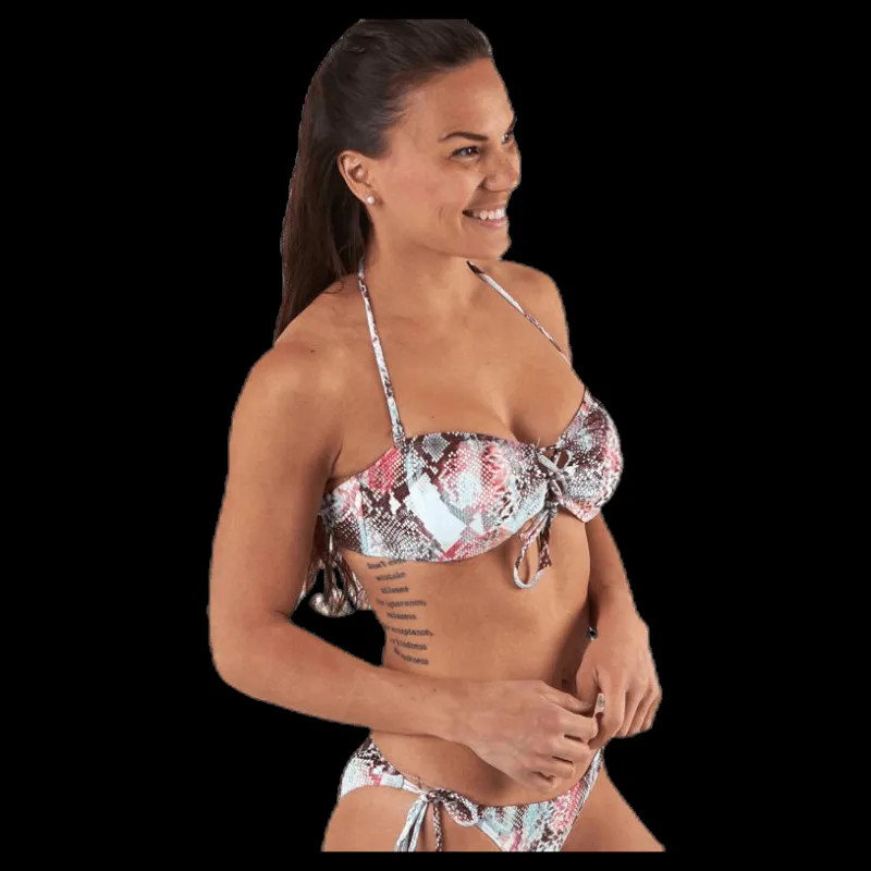 Pieces Noelle Bikini Bandeau Beige