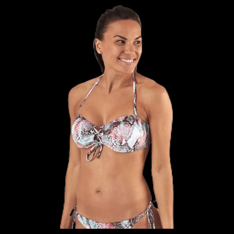 Pieces Noelle Bikini Bandeau Beige