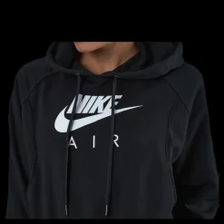 Online Nike Nsw Air Hoodie Flc White/Black Svart