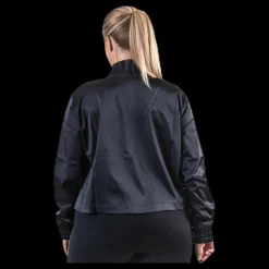 Discount Nike Nsw Air Track Jacket Satin Plus Black Svart