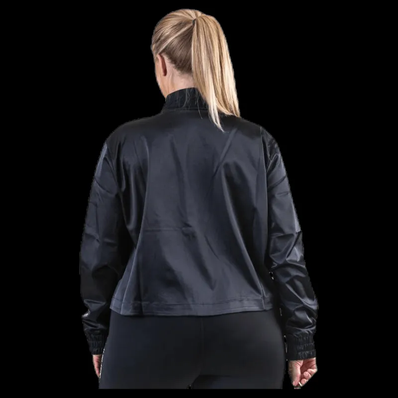 Discount Nike Nsw Air Track Jacket Satin Plus Black Svart