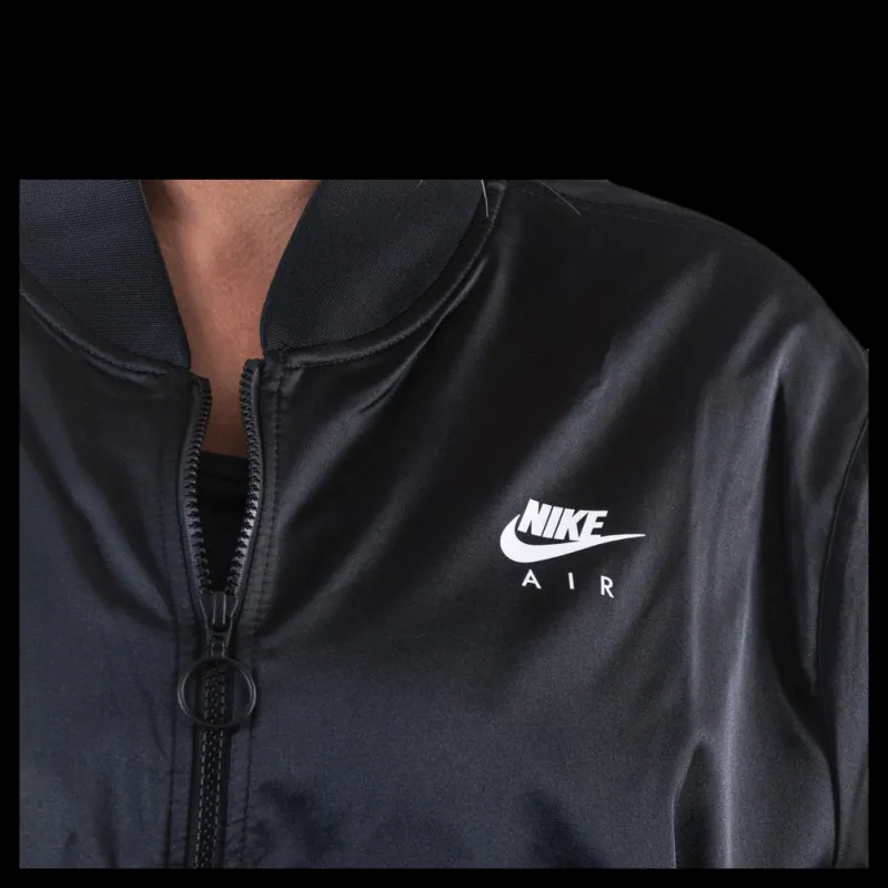 Discount Nike Nsw Air Track Jacket Satin Plus Black Svart