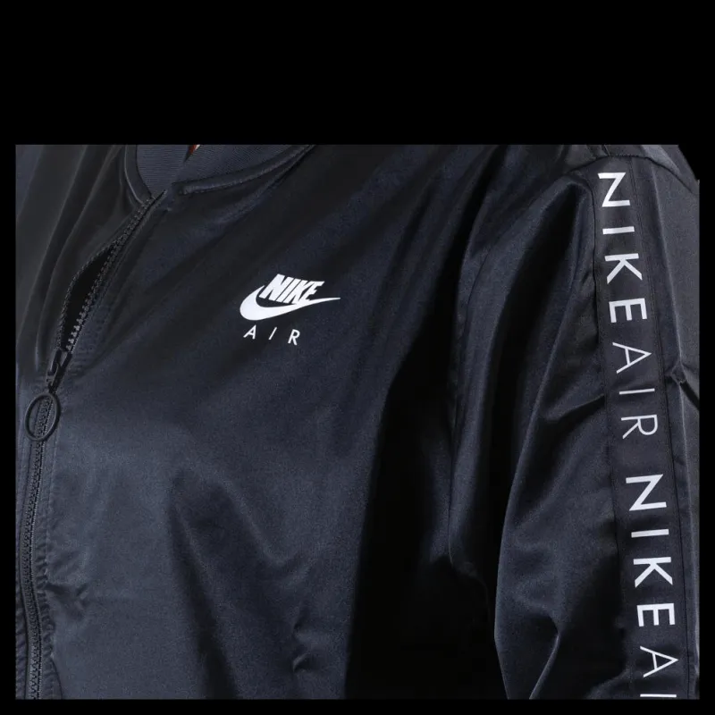 Discount Nike Nsw Air Track Jacket Satin Plus Black Svart